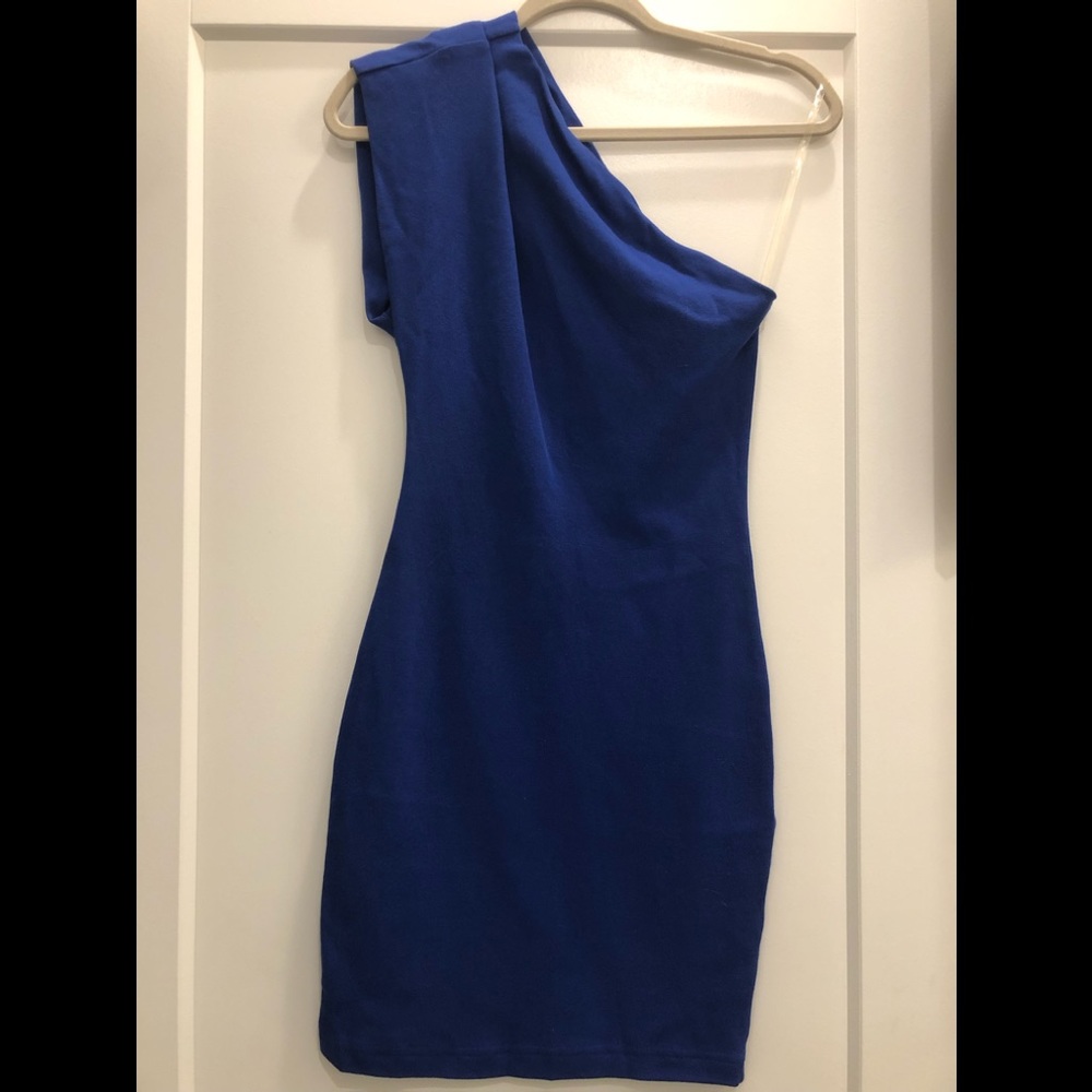 Express electric blue party dress